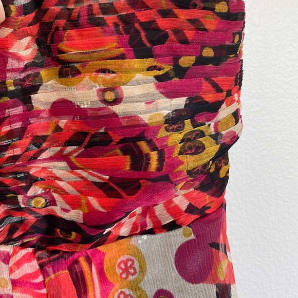 Colourful Marciano Silk Dress - Size Small - Picture 7 of 7